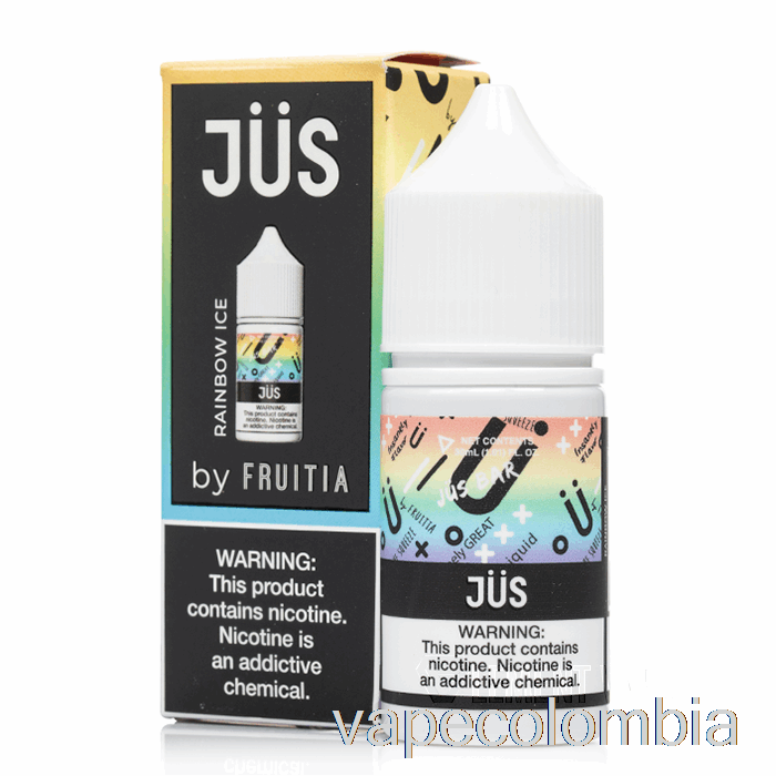 Vape Desechable Arcoiris Hielo - Jus Sales - 30ml 35mg